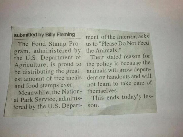 Don't Feed The Animals